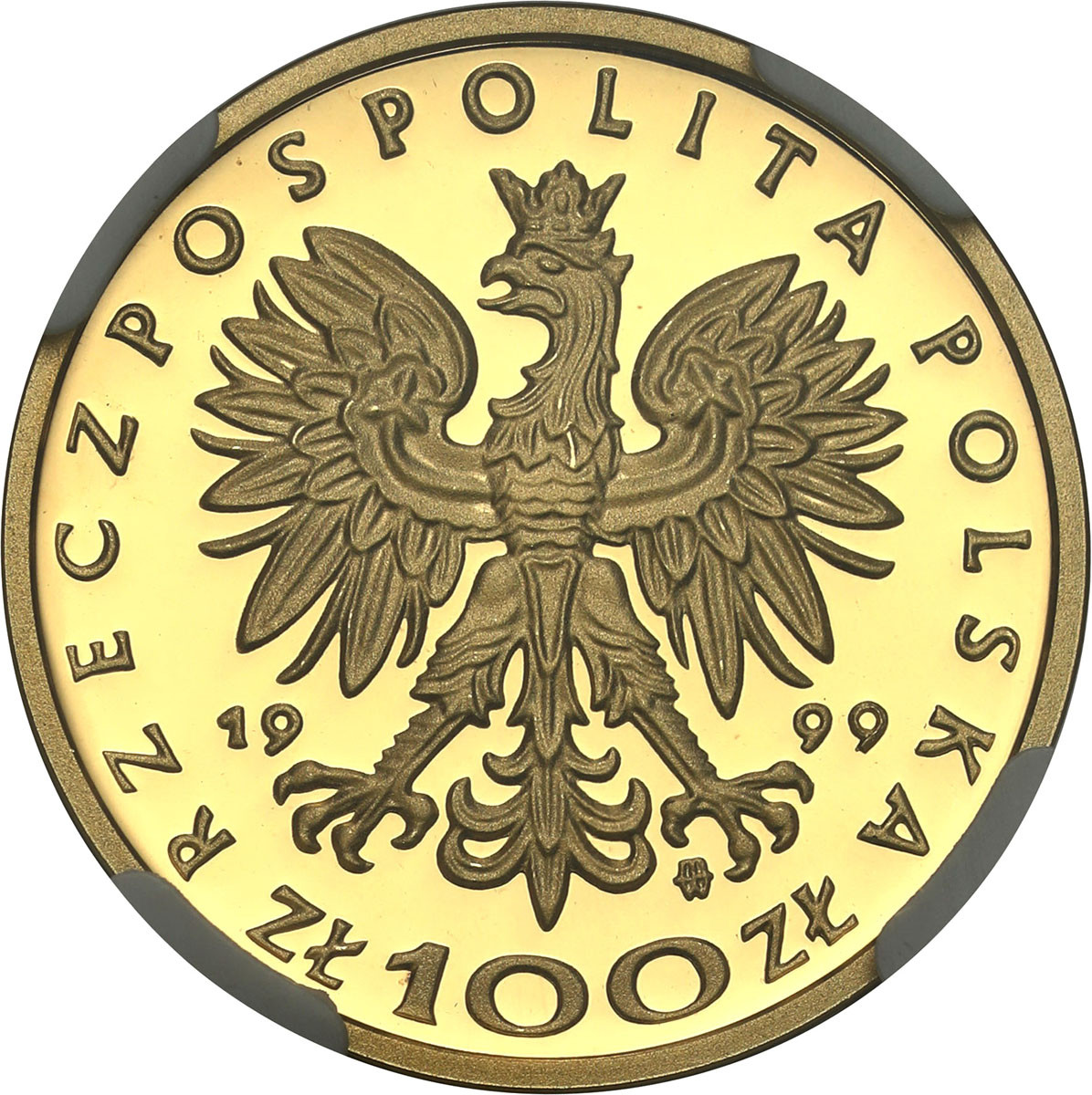 III RP. 100 złotych 1999 Zygmunt II August NGC PF69 ULTRA CAMEO (2 MAX)